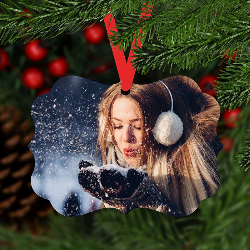 Photo Upload Christmas Ornament